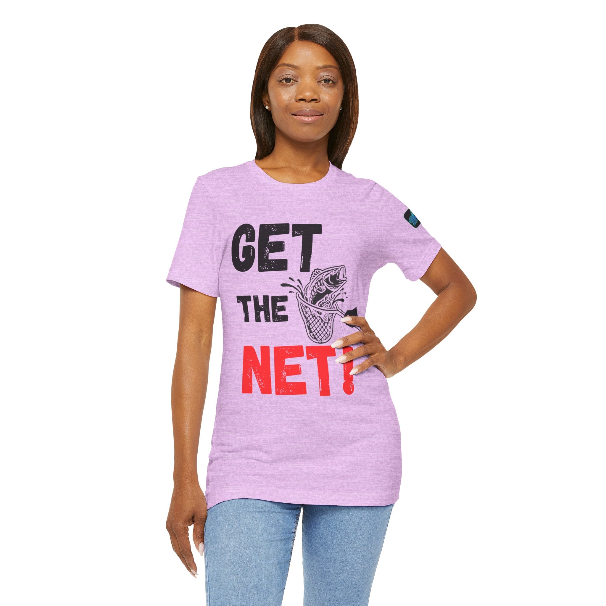 Get The Net! Fishing T‑Shirt — Funny Angler Tee with Bass Net Graphic
