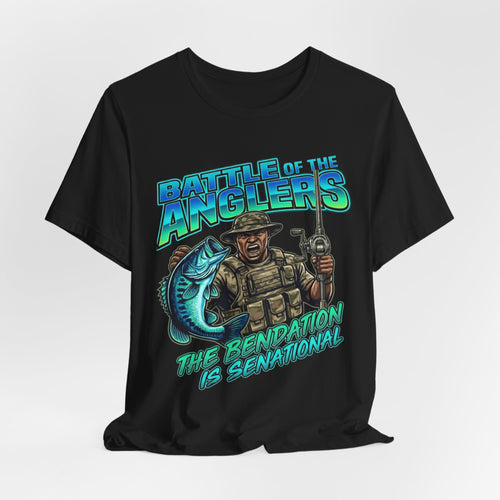 Battle of the Anglers Fishing T-Shirt — “The Beneration Is Sensational” Graphic Tee