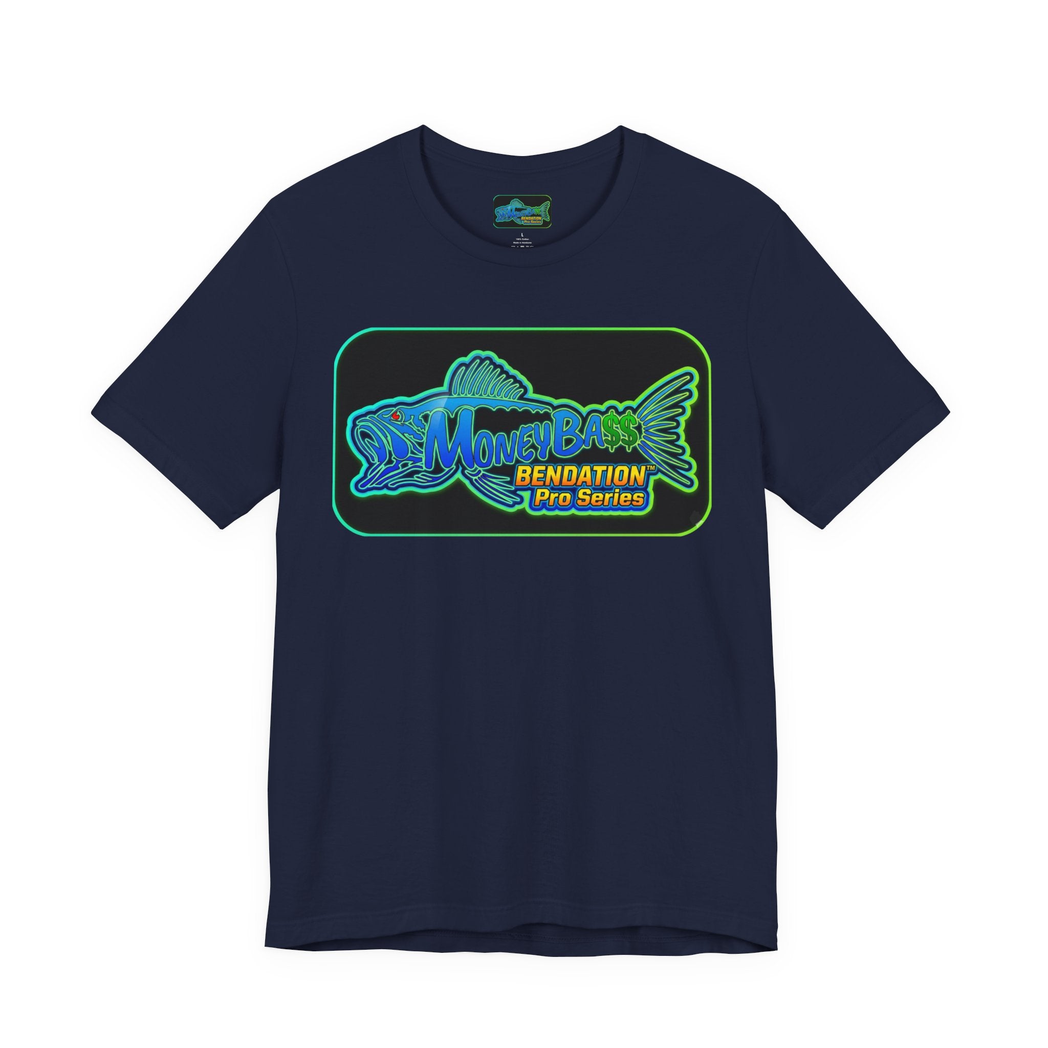 Bass Fishing Logo Tee — "Money Back Bendation Pro Series" Graphic T-Shirt