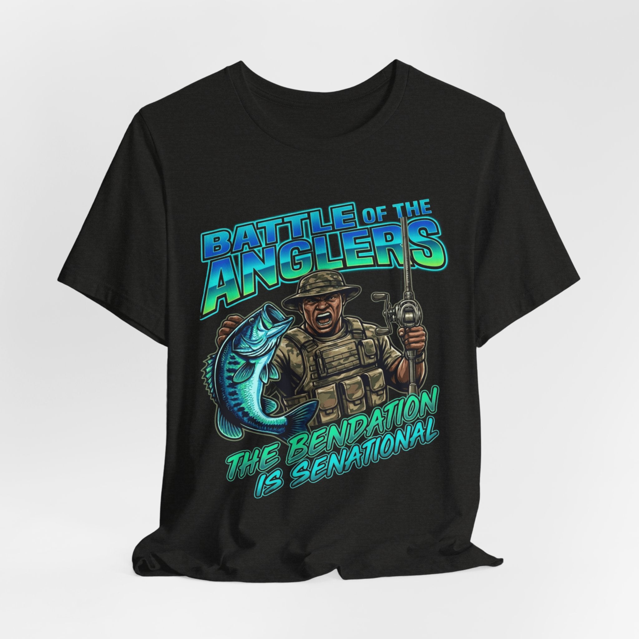 Battle of the Anglers Fishing T-Shirt — “The Beneration Is Sensational” Graphic Tee