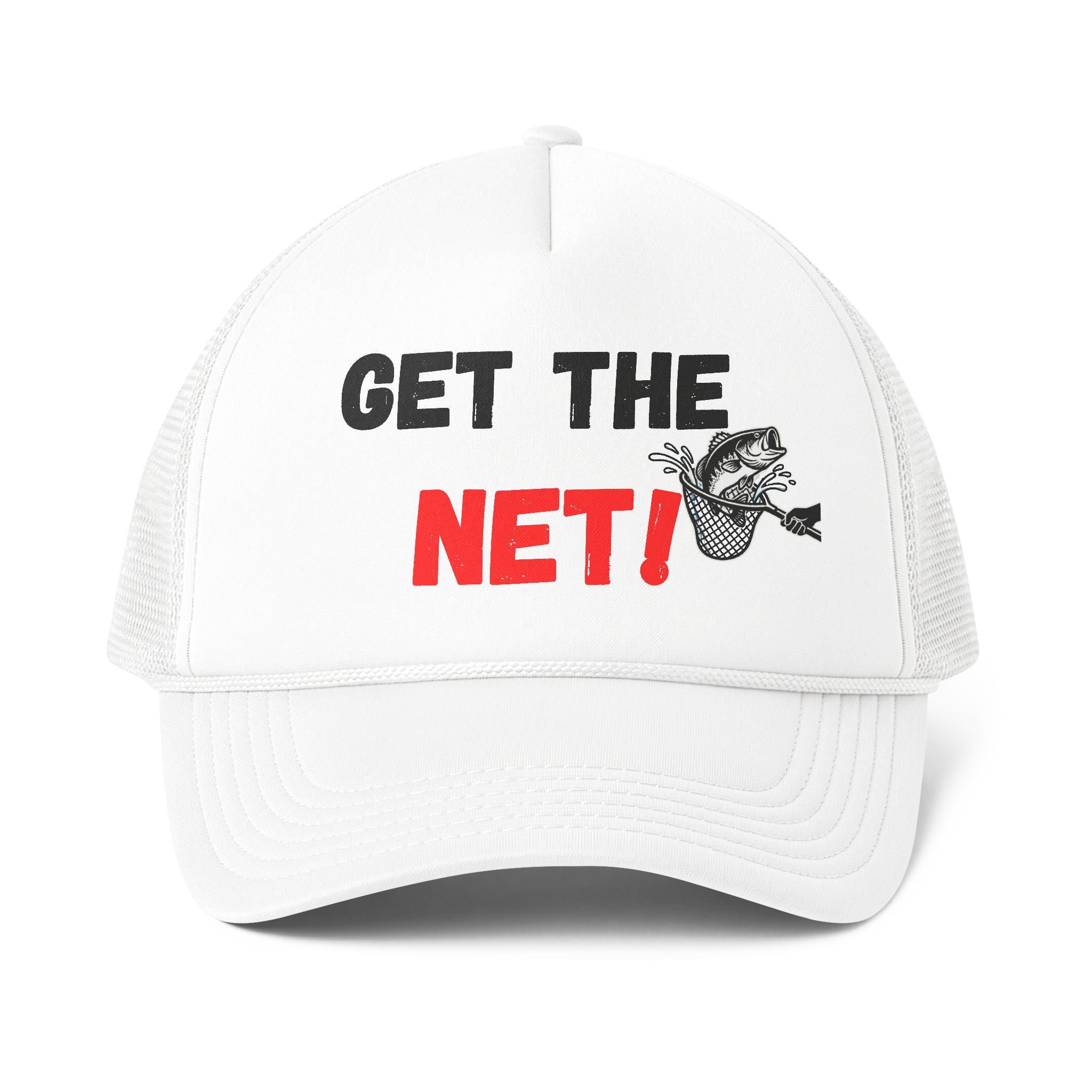 Trucker Cap — 'GET THE NET!' Fishing Mesh-Back Hat