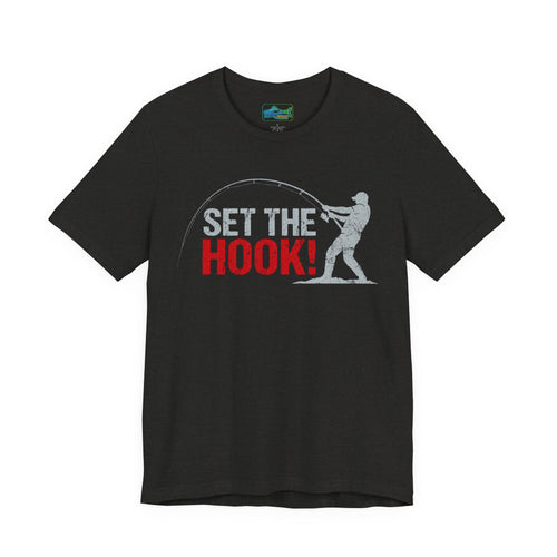 Fishing T‑Shirt — "Set the Hook" Angler Tee
