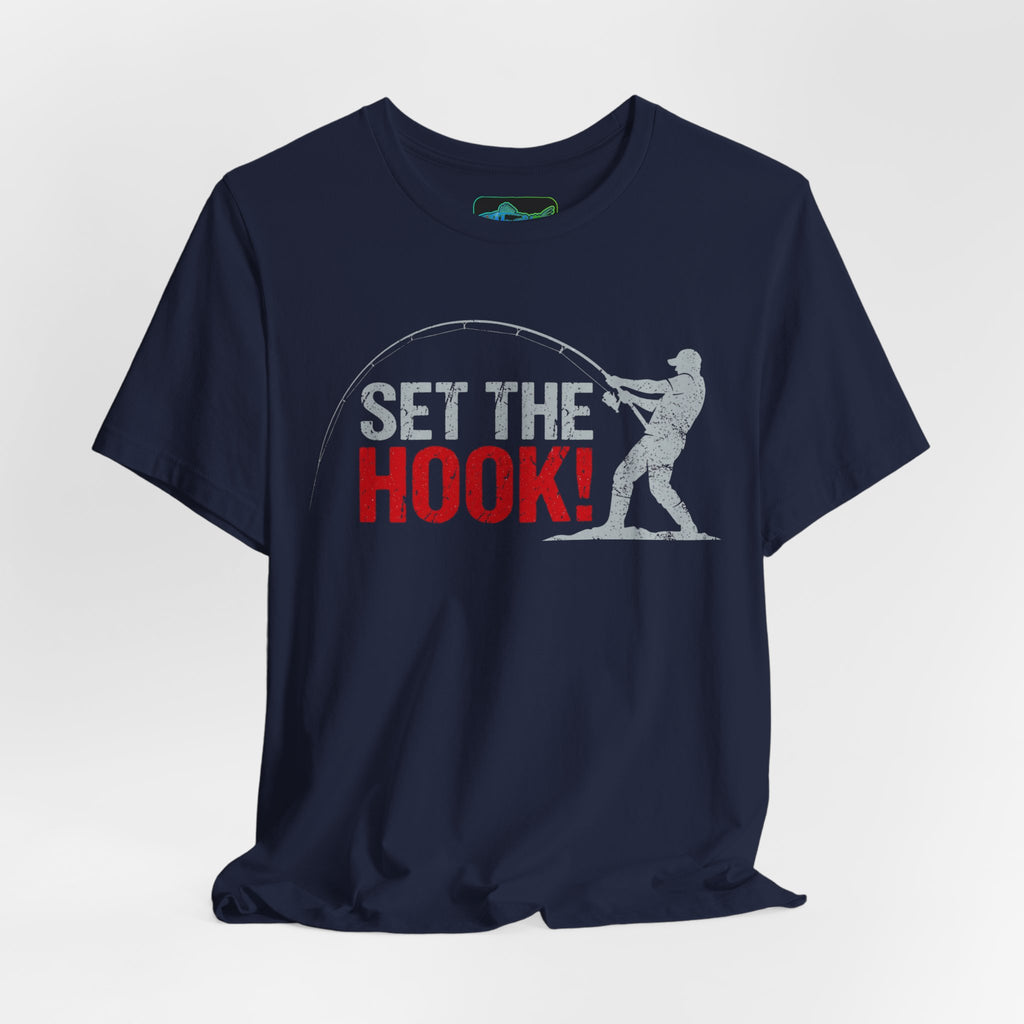 Fishing T‑Shirt — "Set the Hook" Angler Tee