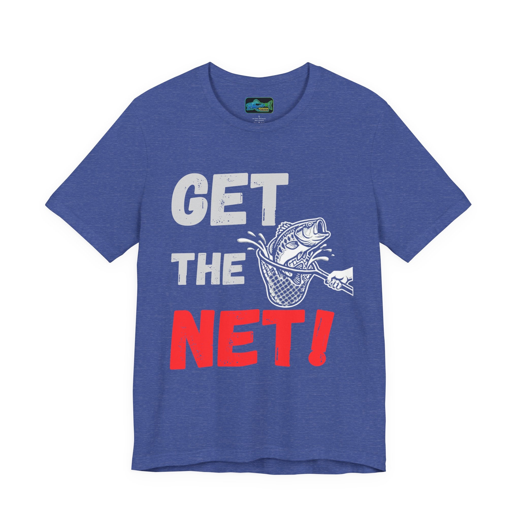 Get The Net! Fishing T‑Shirt – Bass Angler Graphic Tee