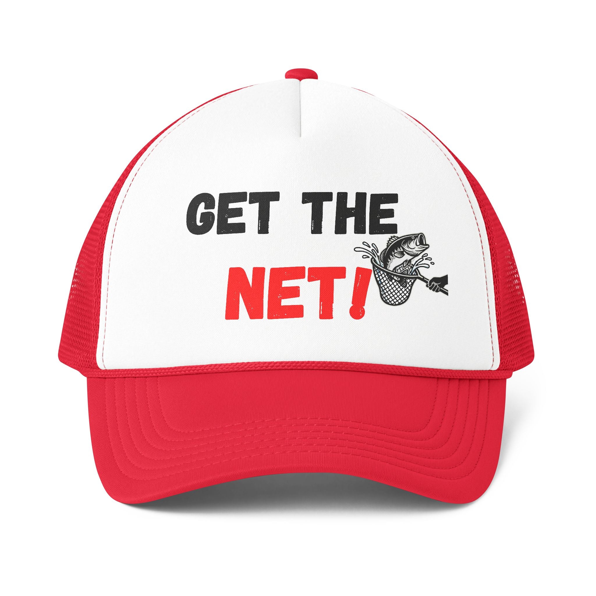 Trucker Cap — 'GET THE NET!' Fishing Mesh-Back Hat