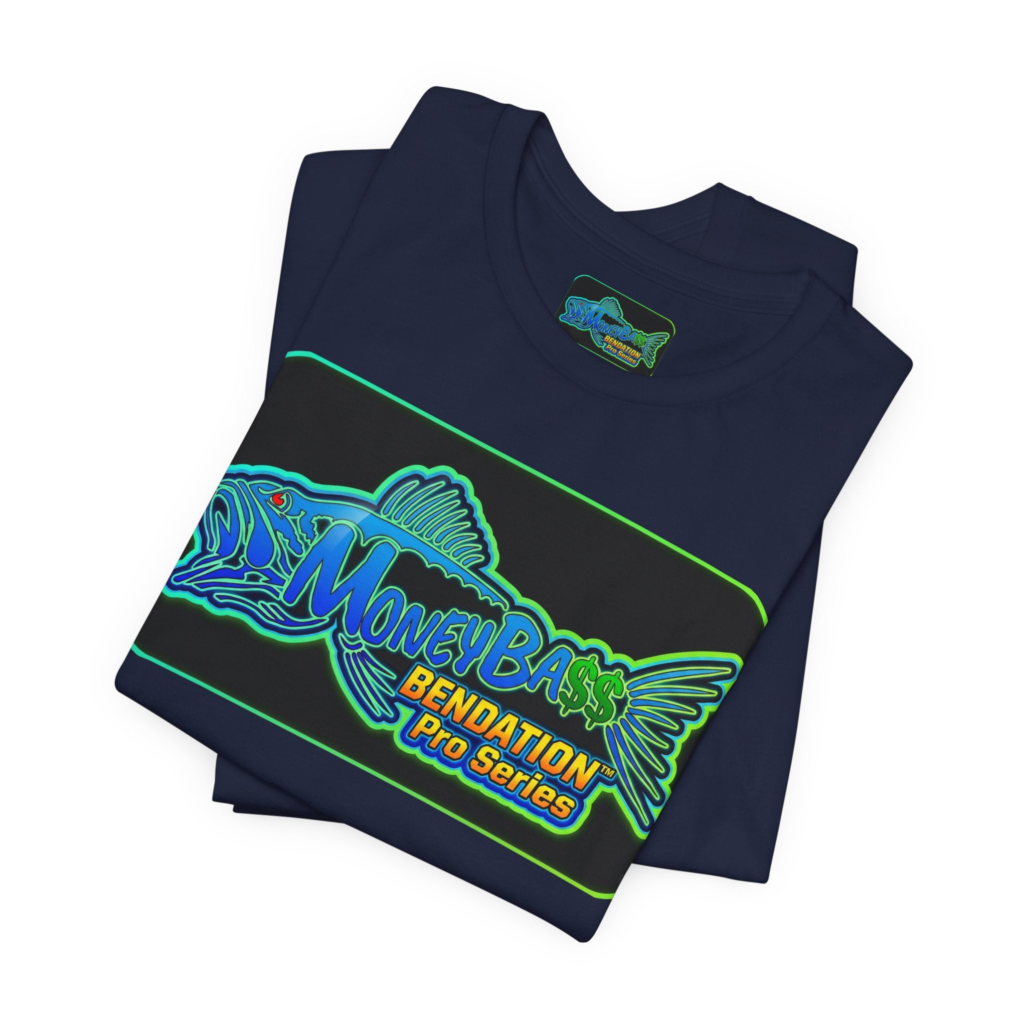 Bass Fishing Logo Tee — "Money Back Bendation Pro Series" Graphic T-Shirt