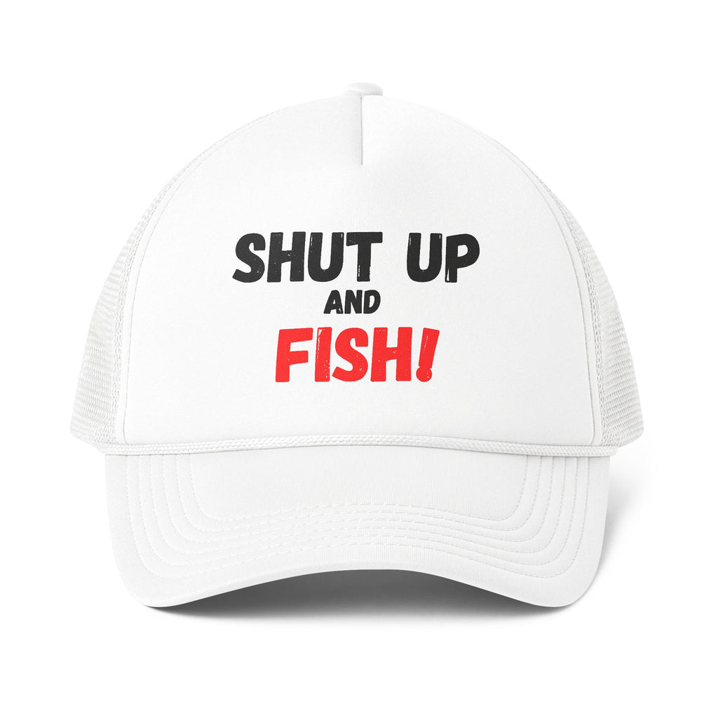 Trucker Cap — "Shut Up and Fish!" Bold Fishing Hat
