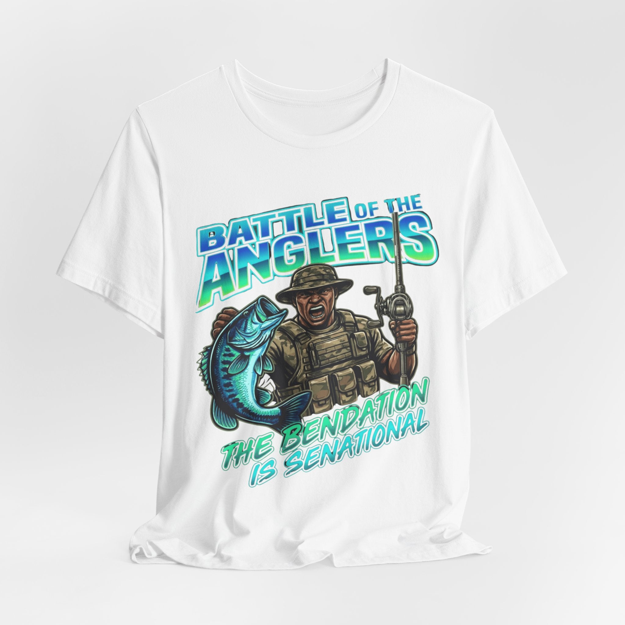 Battle of the Anglers Fishing T-Shirt — “The Beneration Is Sensational” Graphic Tee
